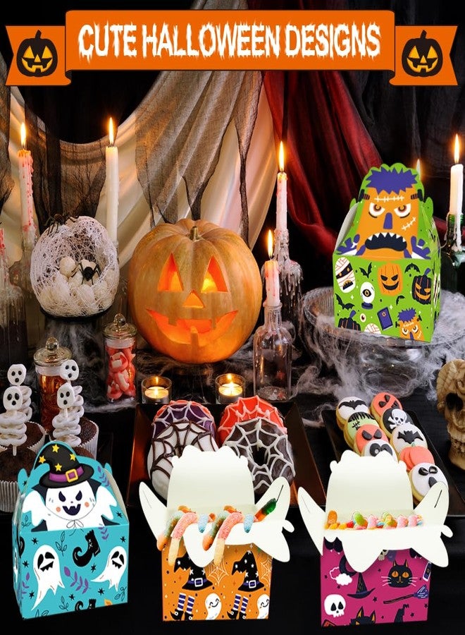 Kidepoch 24 Pcs Halloween Cardboard Boxes Funny Party Favors Boxes for Halloween Treat Boxes in Halloween Features for Candy Snacks Cookie Small Gifts - Image 2