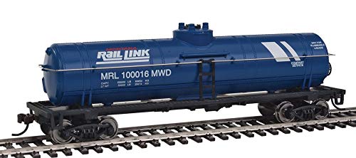 Walthers Trainline Tank Car-Ready to Run-Montana Rail Link (Blue, White) 931-1446 HO Scale Model Railroad - Freight Model - Image 1