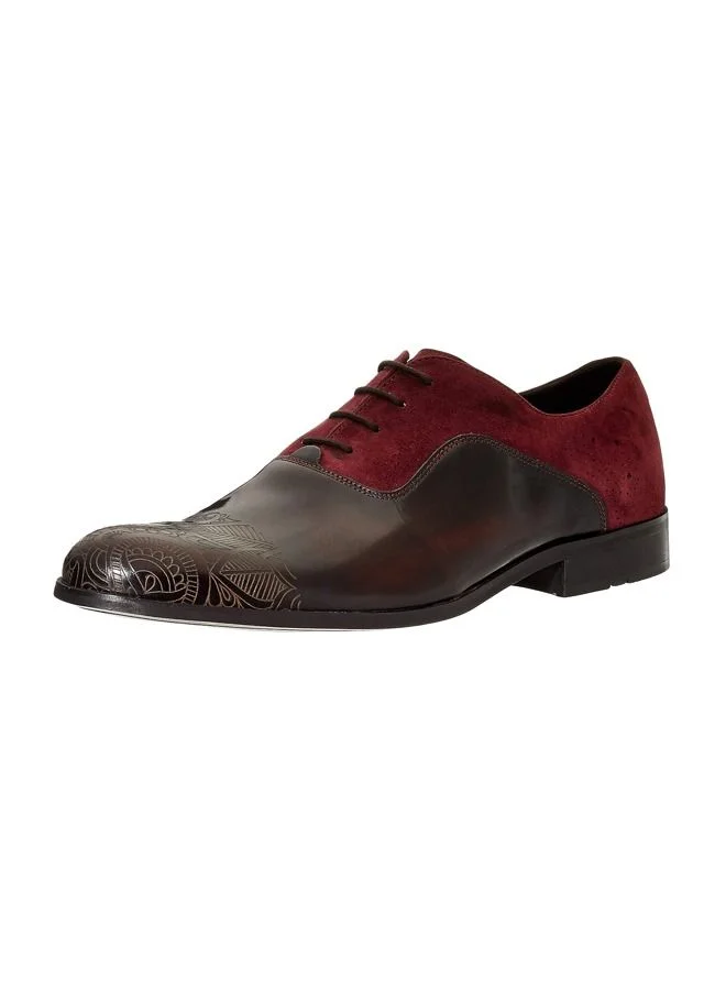 RUOSH Mens Oxford Derby Lace up Comfort Leather Work Office Formal Occasion Party Wear Premium Shoes