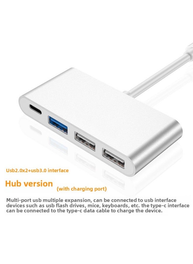 Type-c To USB2.0 + USB3.0 + Pd Charging Four-in-one Hub USB-C3.1 Hub Expansion Dock-Color:Silver Gray  - Image 5