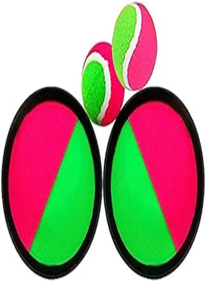 Generic - Generic Higoala Paddle Catch Ball and Toss Game Set Disc Toss and Catch Paddle Sport Game(2 Paddles and 2 Balls) - Image 1