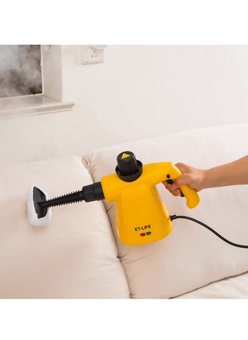 Handheld Steam Cleaner, 1000W Steamer for Cleaning, Multipurpose Portable Steam Cleaners for Home Use with Safety Lock and 9 Accessory Kit to Remove Grime, Grease and More, Save Time and Effort