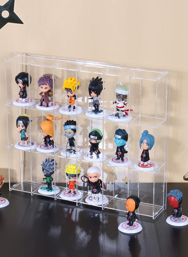 TPGP 2 Pack Acrylic Display Case, 18 Compartments Clear Showcase Organizer, 6 Tiers Matchbox Display Cabinet for Mini Toys, Hot Wheels - Image 2