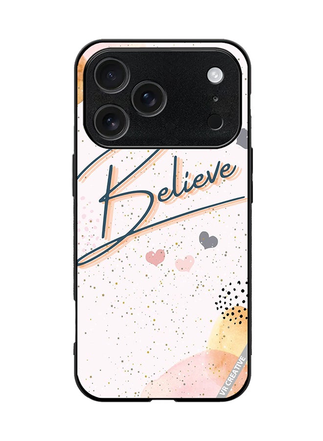 VR CREATIVE Protective Case Cover For Apple iPhone 17 Pro Believe Design Multicolour