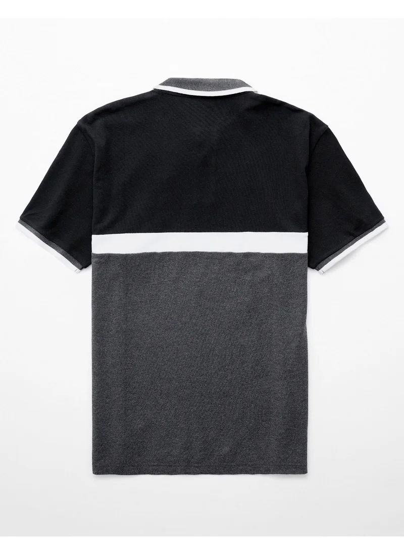 American Eagle AE Logo Flex Pique Polo Shirt