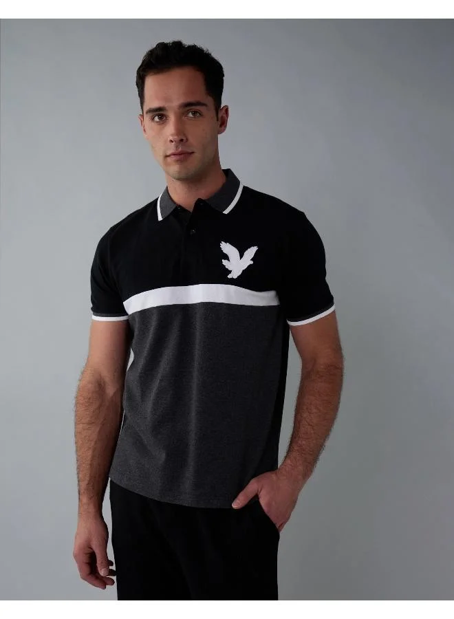 امريكان ايجل AE Logo Flex Pique Polo Shirt