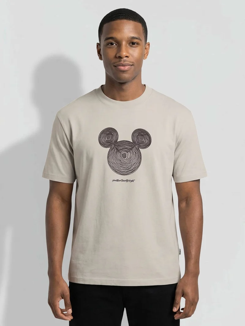 Being Human Men Mickey Mouse Printed Cotton T-shirt