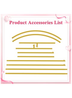 Jorunb 6.6 FT Wedding Arch Backdrop Stand Gold Metal Backdrop Stand for Wedding Ceremony Birthday Party Bridal Baby Shower Photo Booth Garden Floral Balloon Arch Decoration  - Image 5