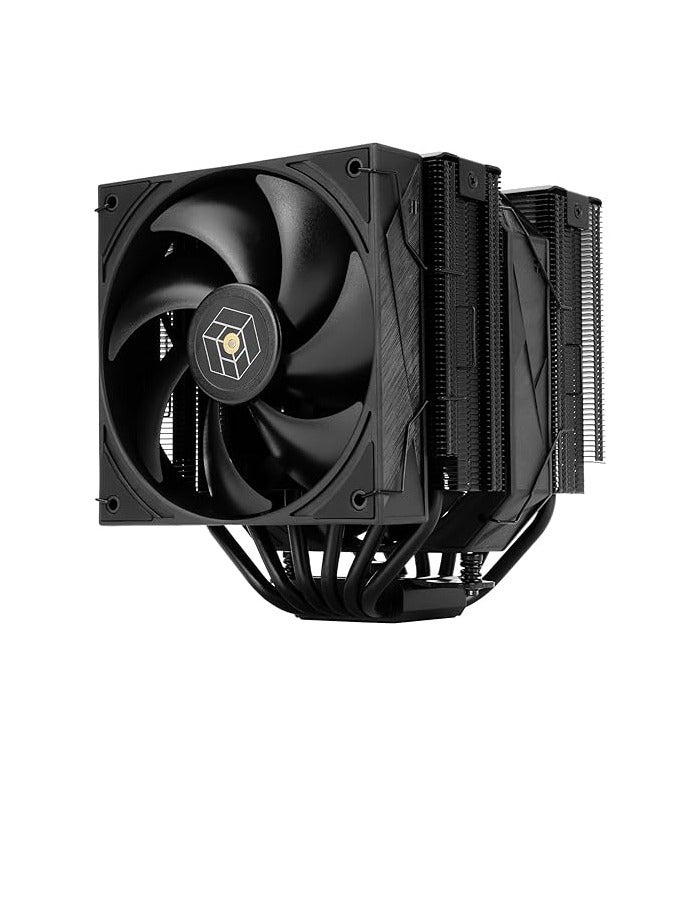 Thermalright Royal Pretor 130 Black CPU Air Cooler,6 Heat Pipes Dual Towers Cooler,with Dual PWM Fans,1500RPM Speed,Desktop Cooler for Intel 1700/1851/2011/115X,AM5,TL-H12-X28 and TL-HD13-X28 PWM Fan - Image 1