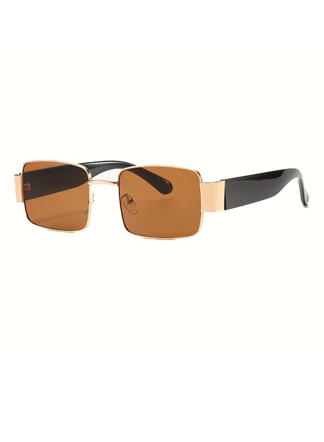 Long Keeper Retro Rectangle Sunglasses for Women Men Metal Frame Trendy Vintage Small 90s Sun Glasses UV Protection - Image 1