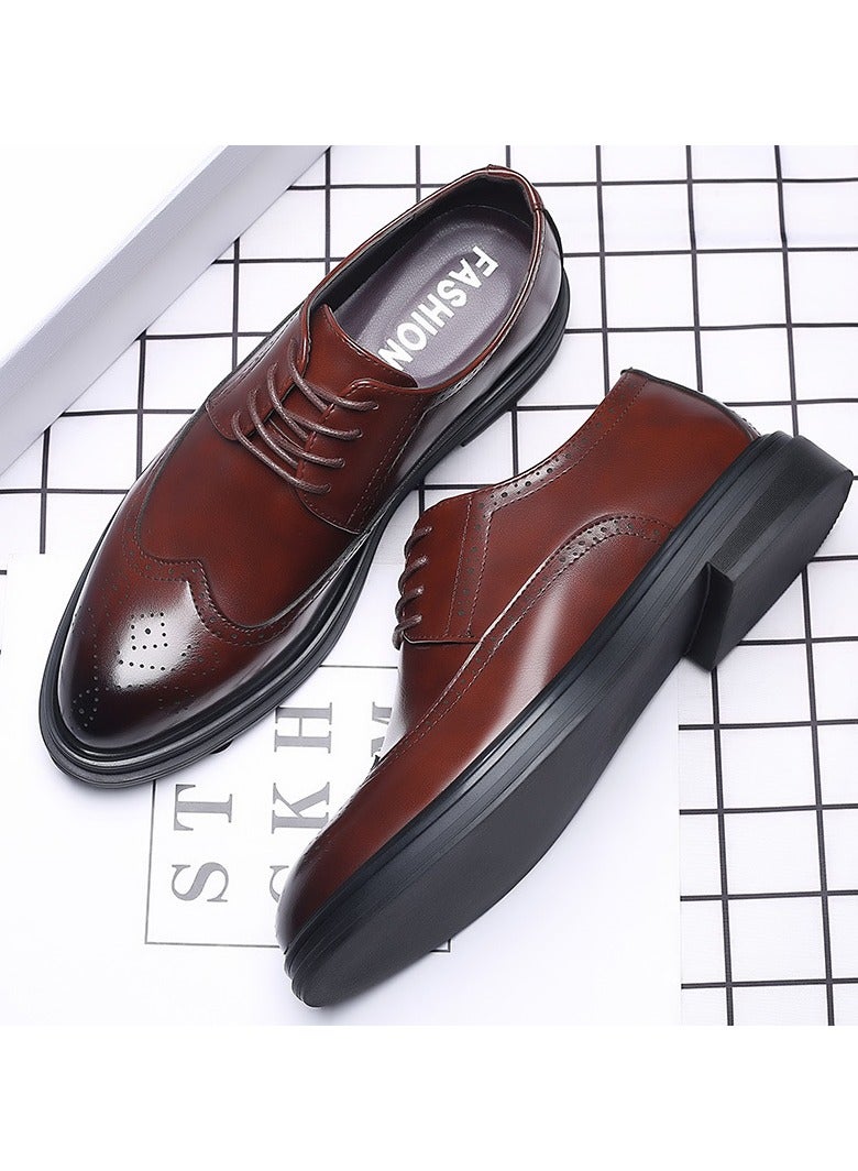 Shougu New Men's Business Leather Shoes  - Image 1