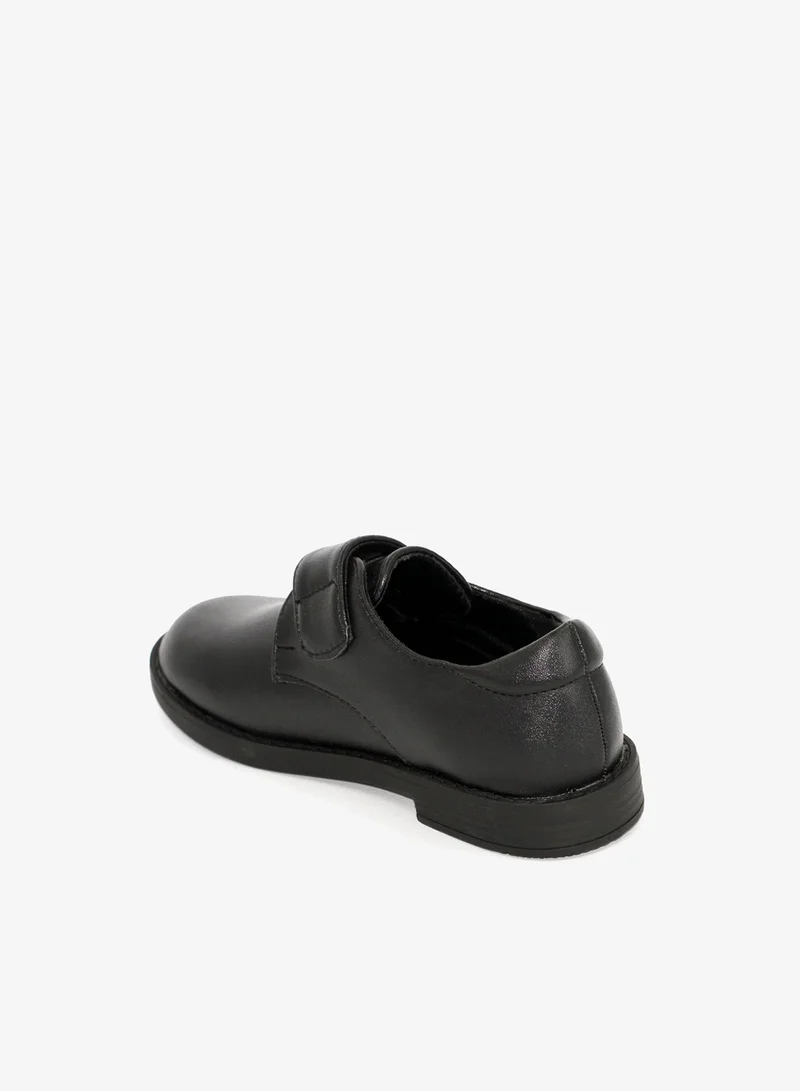 جيومني أحذية مدرسية للأولاد - أحذية رسمية متينة سوداء اللون للأطفال | نعل داخلي مبطن، سهل الغلق | مثالية للاستخدام اليومي والأنشطة المدرسية