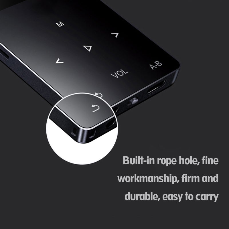Mahdi Bluetooth MP3 Player 8GB Zinc Alloy Mini 3.5-Inch IPS TFT Screen Silver - BT5.0 Touch Key with E-Book FM Recorder for Music Lovers - Image 5