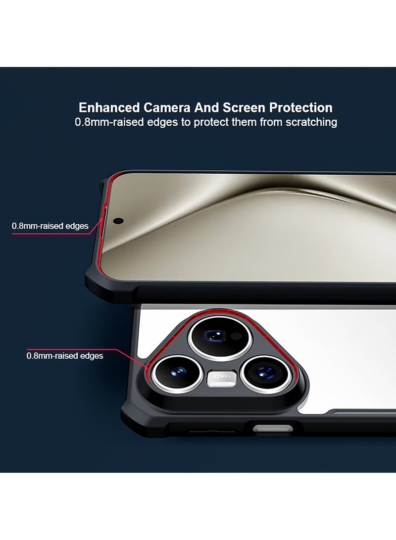 For Huawei Pura 80 Pro / 80 Pro+ Case, Camera Lens Protection Back Cover, TPU+PC Shockproof Bumper Mobile Phone Case, Anti-Yellowing Slim Fit Protective Casing - Image 2