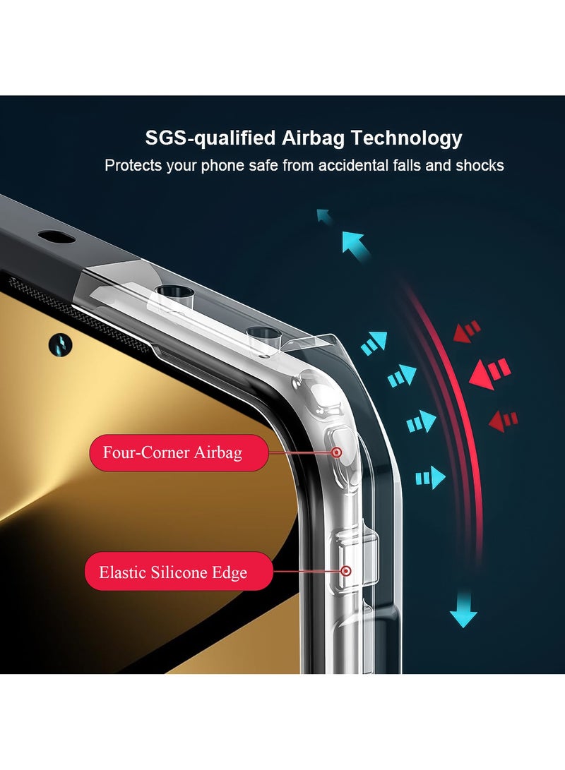 For Huawei Pura 80 Pro / 80 Pro+ Case, Camera Lens Protection Back Cover, TPU+PC Shockproof Bumper Mobile Phone Case, Anti-Yellowing Slim Fit Protective Casing - Image 5