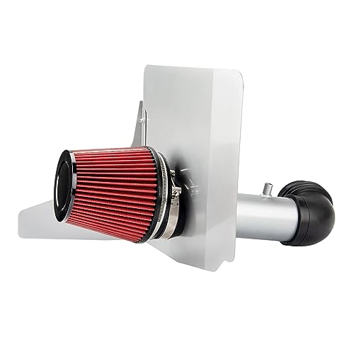 ZonCar Cold Air Intake System 3.5" High Flow Inlet for CAMARO V6 3.6L 2012 2013 2014 2015 Silver - Image 2