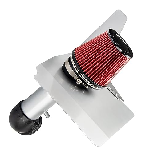 ZonCar Cold Air Intake System 3.5" High Flow Inlet for CAMARO V6 3.6L 2012 2013 2014 2015 Silver - Image 4