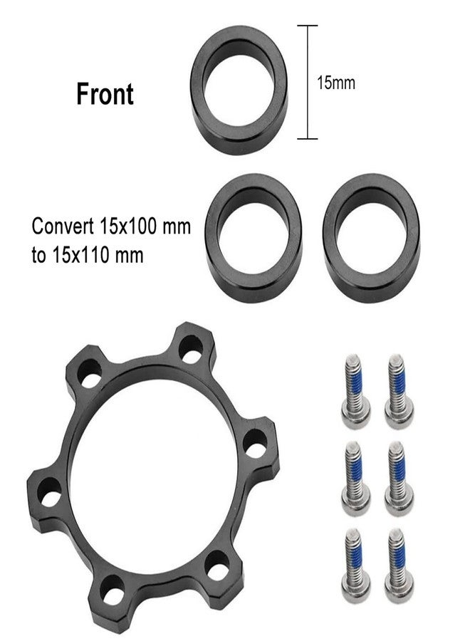 Pilipane bikes Hub Adapter , Alloy Gear Front Rear bikes Boost Hub Conversion Adapter bikes Thru Axle Accessory (15mm x 100mm to 110mm) , bikes disc Brake Conversion bikes Tailgate pad Adapter - Image 3