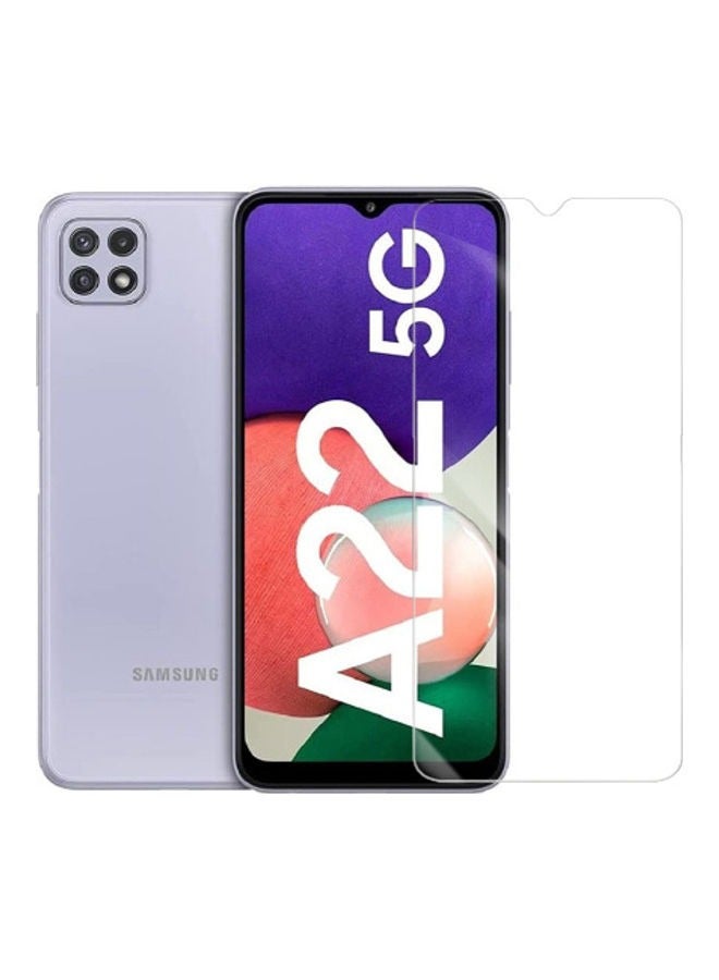 Full Size Tempered Glass Screen Protector For Samsung Galaxy A22 5G Clear - Image 1