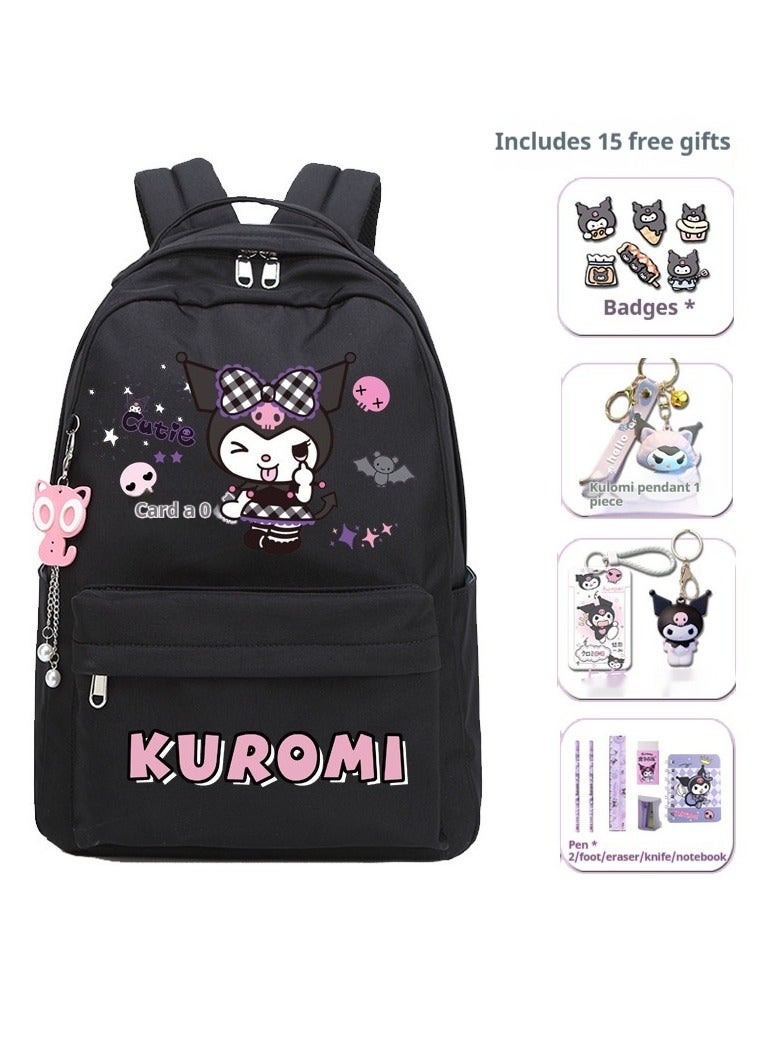 general 16-Piece Cartoon Kuromi Backpack Set - Image 1