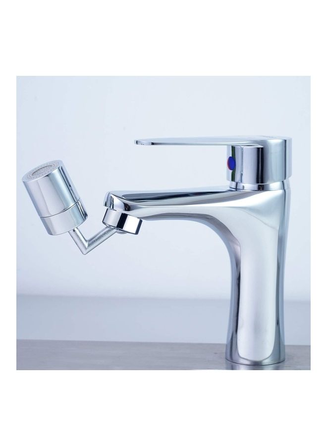 Anti-Splash Spout Filter Dual-Function Faucet Silver - Image 1