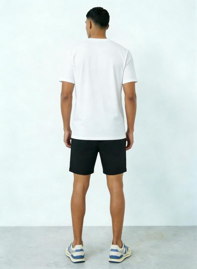 Take Two men's graphic print round neck short sleeve T-shirt with shorts set - Image 2