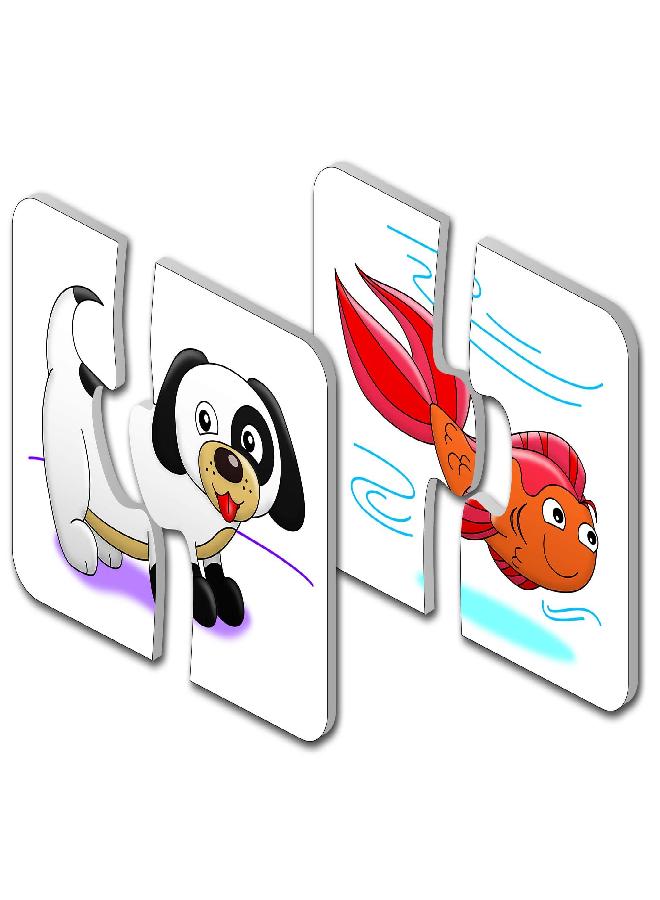 The Learning Journey: My First Match It - Head and Tails - 15 Piece Self-Correcting Animal Matching Puzzles - Learning Toys for Toddlers 1-3 - Award Winning Toys - Image 2