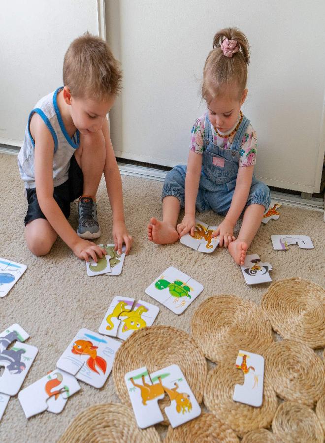 The Learning Journey: My First Match It - Head and Tails - 15 Piece Self-Correcting Animal Matching Puzzles - Learning Toys for Toddlers 1-3 - Award Winning Toys - Image 4