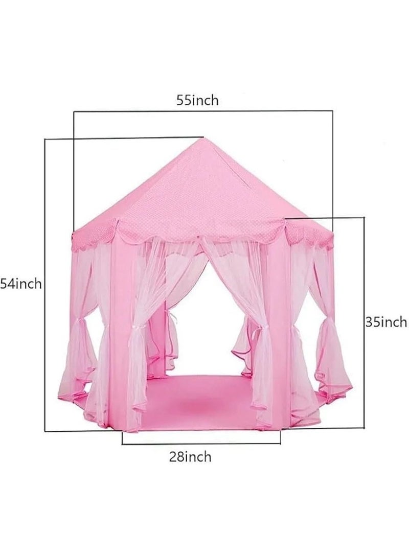 Hexagon Castle Kids Play Tent – Foldable & Portable (135×140 cm) - Image 2