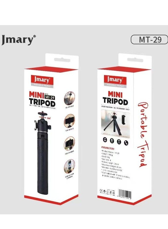 Jmary Jmary MT-29 Mini Tripod Extendable Selfie Vlogging Tripod Stand - Image 1