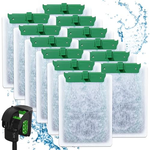 Cunina 12PCS Medium Filter Cartridges Compatible with Tetra Whisper Bio-Bag Filter Cartridges Medium for 10i IQ10 PF10, Fish Tank Aquarium Filter Cartridges Compatible with Tetra Whisper Filter - Image 1