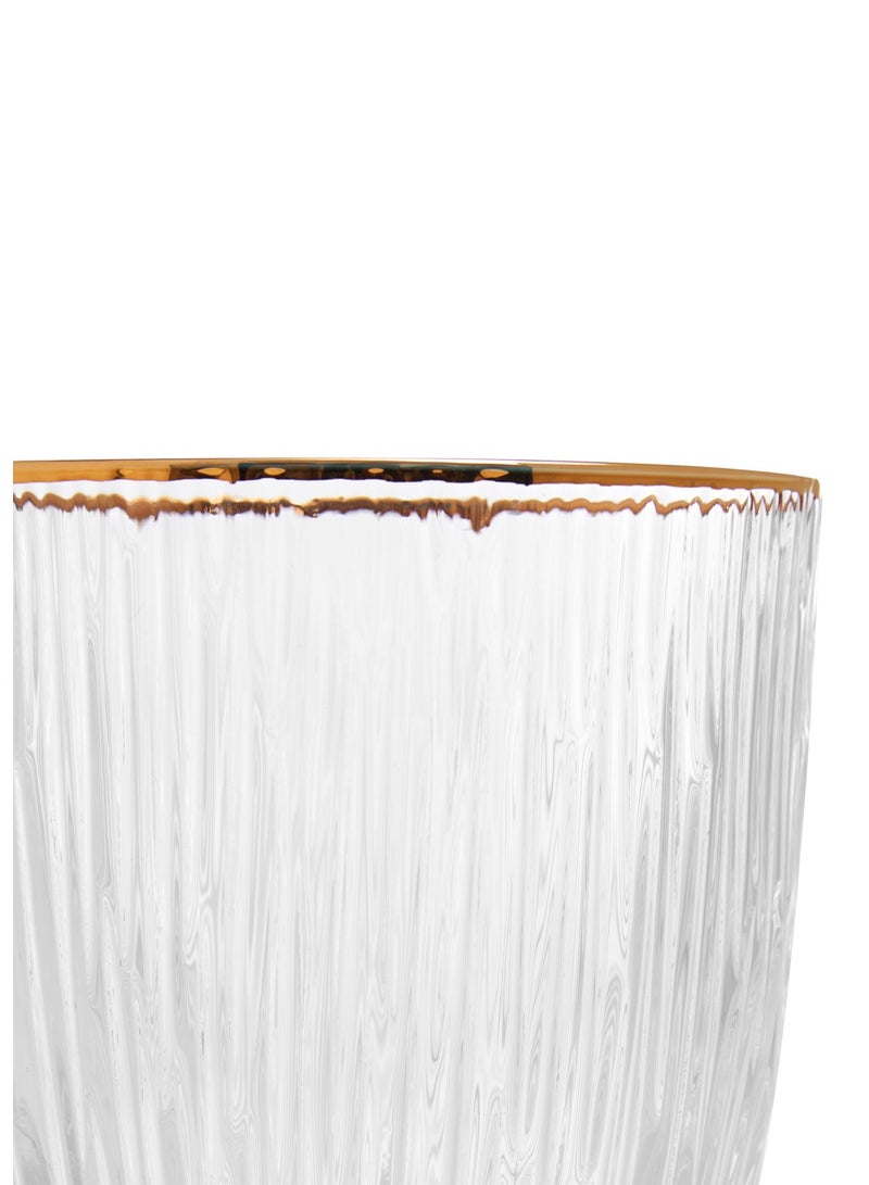 Fissman كوب شرب من قطعتين – 400 مل أكواب شفافة أنيقة بحواف ذهبية – تصميم مزخرف رائع، مثالي للمشروبات الساخنة والباردة – متين، أنيق، ومثالي لأي مناسبة - Image 5