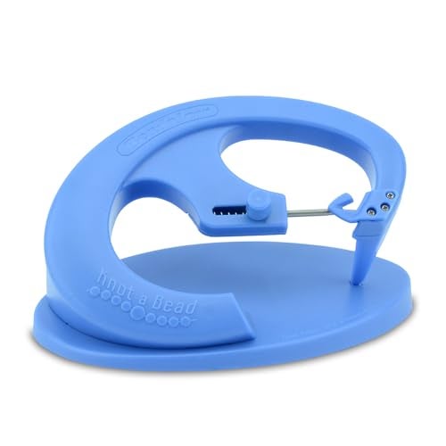 Beadalon Knot-A-Bead, Tabletop Knotter Tool, Blue - Image 1