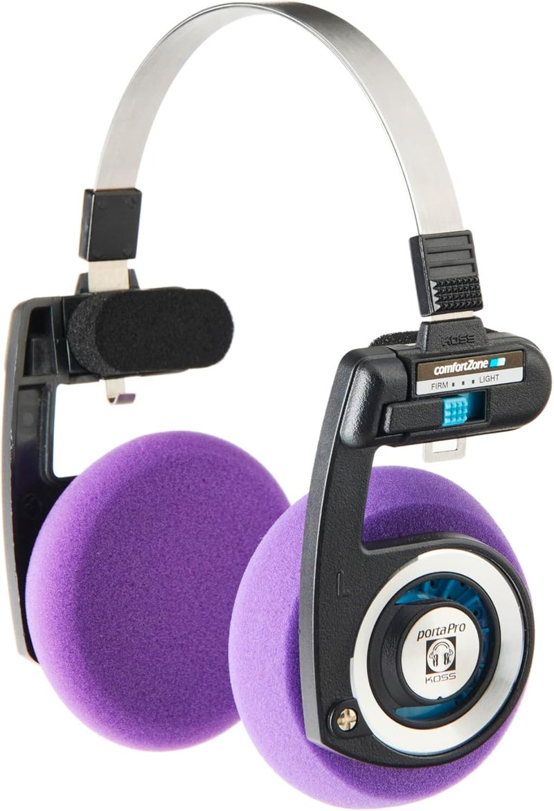 Yaxi EARPADS for Koss PORTAPRO(Purple+Black+Blue+Yellow+Red+Orange)+A3 Purple Poster - Image 2