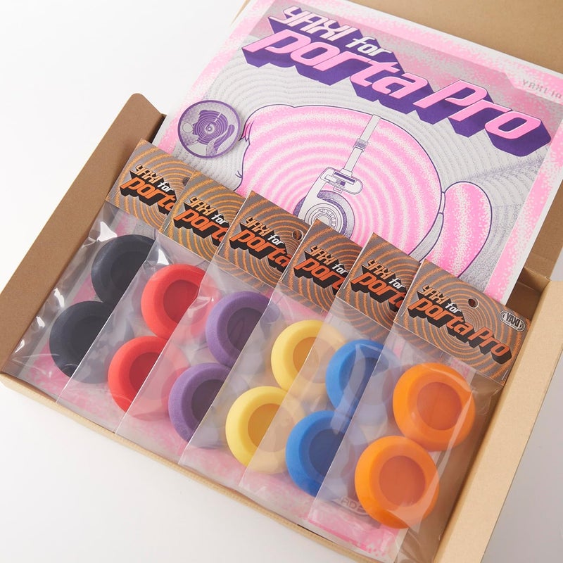 Yaxi EARPADS for Koss PORTAPRO(Purple+Black+Blue+Yellow+Red+Orange)+A3 Purple Poster - Image 1