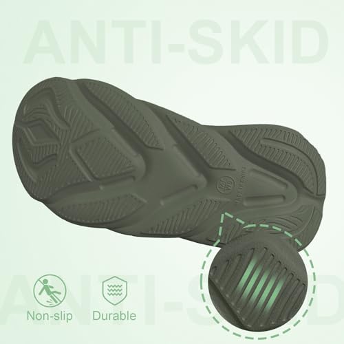 AnyuTech Recovery Slides for Men and Women - Orthopedic Sandals with Arch Support & Thick Cushion, Plantar Fasciitis Slippers, Lightweight Non-Slip Slides for Post-Workout Recovery - Image 5