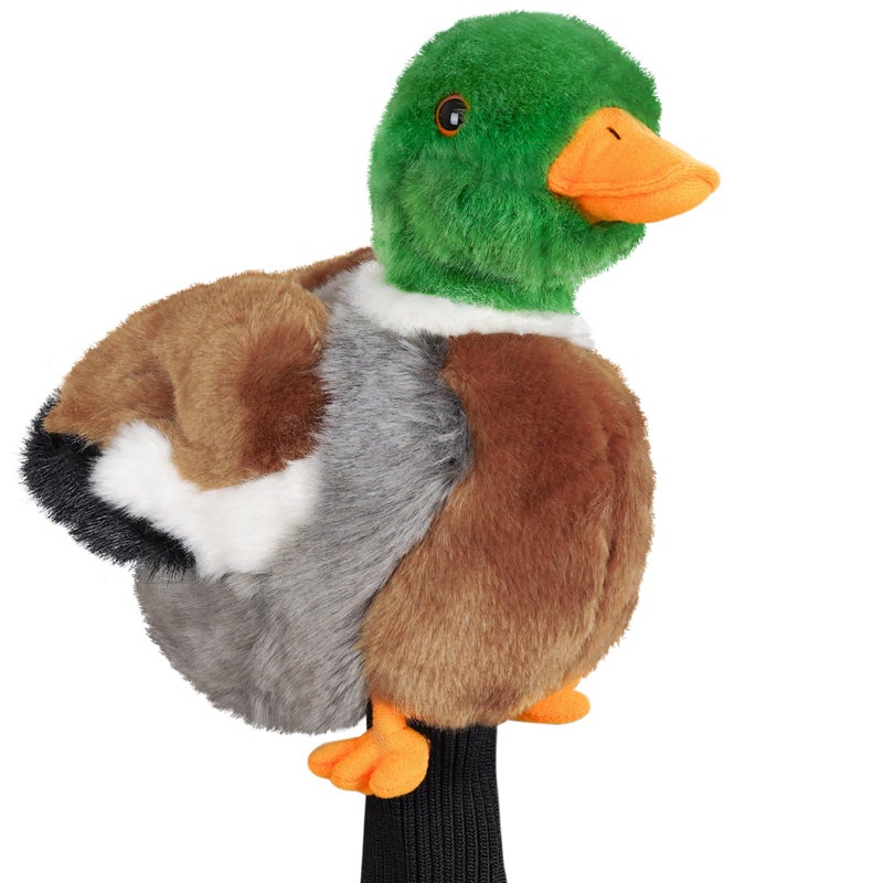 Big Crazy Funny Driver Headcover Plush Golf Club Covers Long Neck Animal Headcover Fairway Wood Hybrid Headcover Headcovers for Golf Clubs Fits Men and WomenDriver Headcover Animal for PresentMallard Duck - Image 2