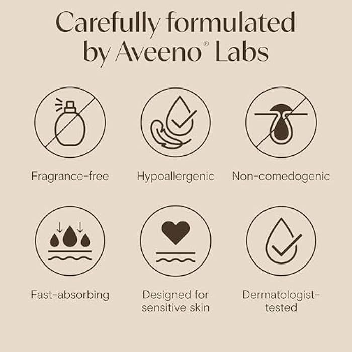 Aveeno حزمة مرطب أفينو للبشرة الحساسة، مرطب جل الوجه الشوفان المهدئ والمستعيد، 1.7 أونصة، وكريم مرطب يومي بحجم تجريبي + شوفان بروبيوتيك، 0.5 أونصة، خالي من العطور، عنصران - Image 4