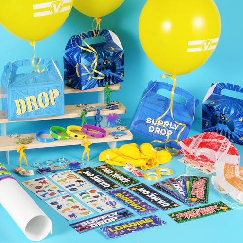 Vanblue 84pcs Video Game Party Favors Gaming Birthday DecorationsGame Theme Gifts Boxes Party Birthday Supplies Gift Bags Sets Military Supply Loot BoxGoodie Bag Stuffers Rewards Gifts - Image 5