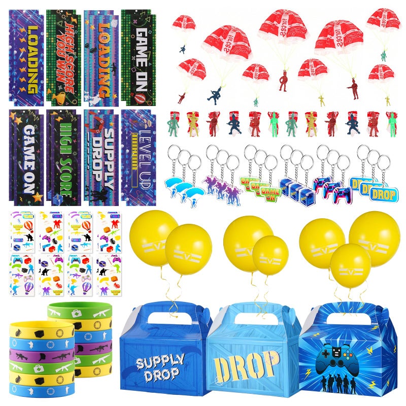 Vanblue 84pcs Video Game Party Favors Gaming Birthday DecorationsGame Theme Gifts Boxes Party Birthday Supplies Gift Bags Sets Military Supply Loot BoxGoodie Bag Stuffers Rewards Gifts - Image 3