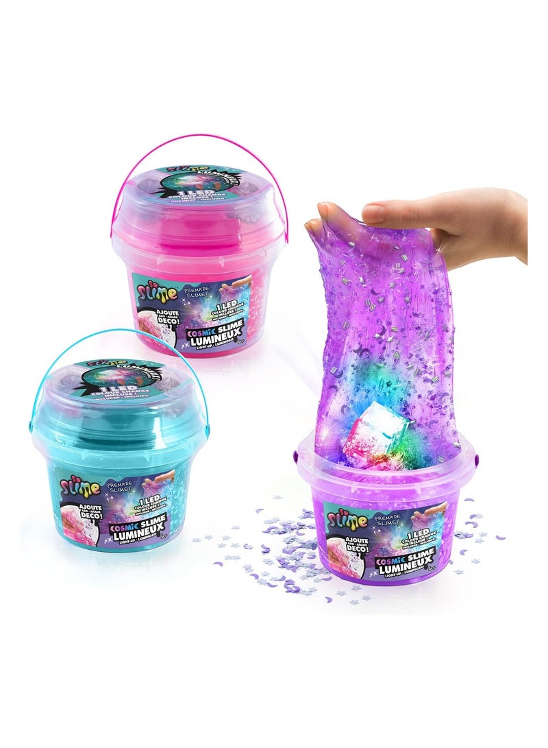 Slime Light-up Cosmic Crunch Slime Bucket - 1 Piece Only / Color May Vary - Image 1