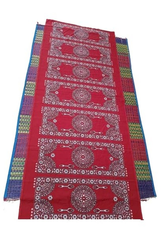 Mystte 4 Star Red Polyster Dastarkhan for Having Food Muslim Dastarkhan Cloth 10 Seater Pack of 1 - Image 1