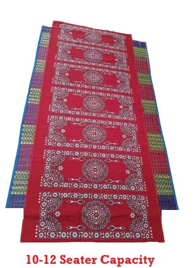 Mystte 4 Star Red Polyster Dastarkhan for Having Food Muslim Dastarkhan Cloth 10 Seater Pack of 1 - Image 3