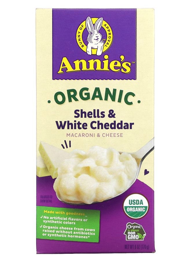 Annie's Organic Macaroni & Cheese Shells and White Cheddar 6 oz (170 g) 