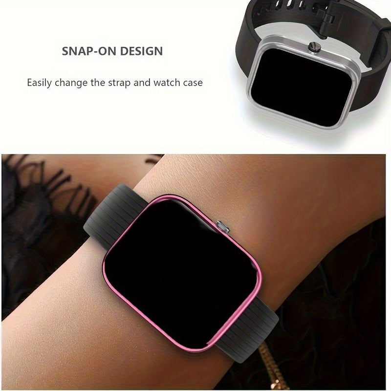 Black Soft TPU Bumper Full Face Cover Case for Amazfit Bip 3 Pro - Image 3