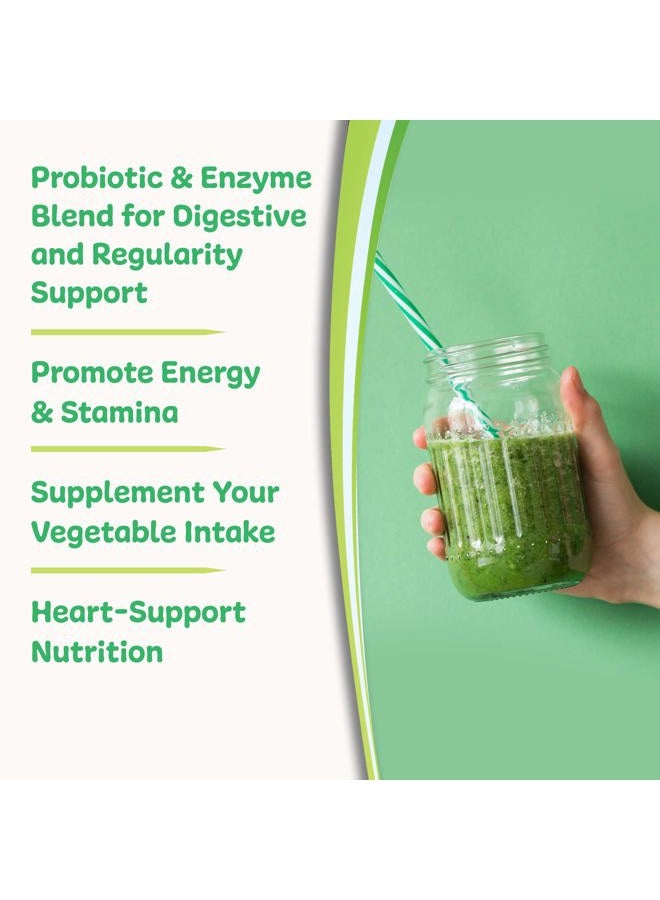 New Vitality Royal Greens Superfood Powder | Healthy Veggie Powder with Probiotics, Enzymes, Antioxidants, Wheat Grass & Greens 10.75oz (30 Day Supply) - Image 5