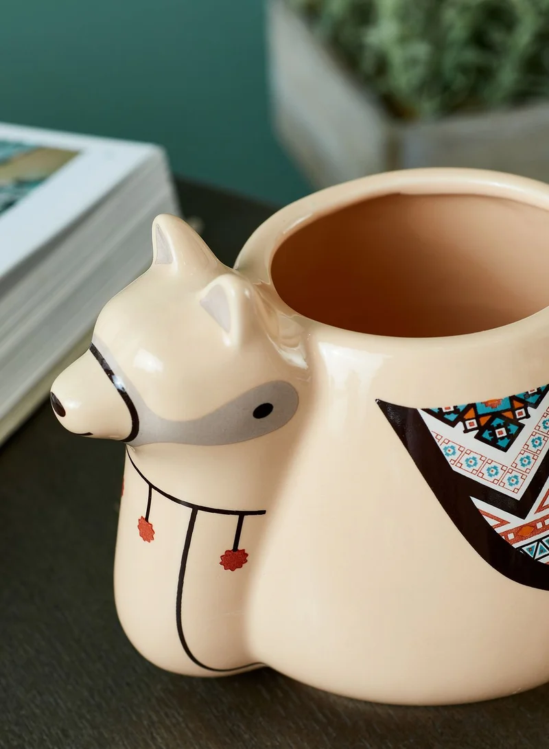 Thumbs Up Llama Shaped Mug