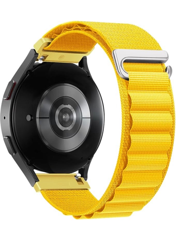 Alpine Loop Band Sport Nylon 20mm Compatible with Samsung Galaxy Watch 7/6/5/4 (40mm 44mm), Galaxy Watch 5 Pro (45mm), Galaxy Watch S2 Classic/Active 2 (40mm 44mm), Amazfit GTS 2/2e/3/3 Pro/4, GTS Mini Series (2/3/4 Mini), Bip 3 Pro – Adjustable Durable Replacement Strap for Men and Women