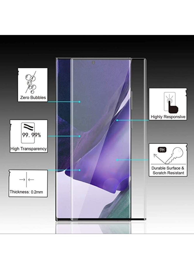 Raxoom Samsung Galaxy Note 20 Ultra Anti-Scratch Anti-Fingerprints 9H Hardness Tempered Glass (Full Glue) - Image 3