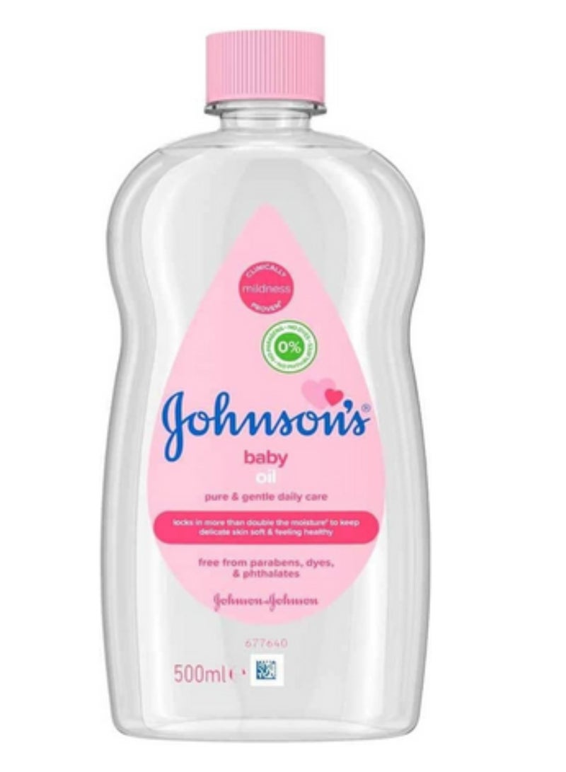 Johnson's Baby Oil For Delicate Skin 500ml - Image 1